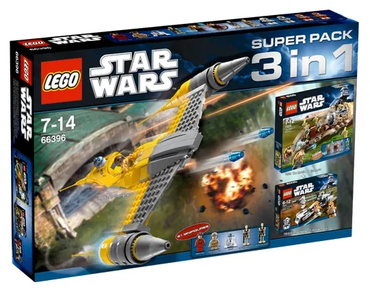 Star Wars Bundle Pack, Super Pack 3 in 1 (Sets 7877, 7913, and 7929)