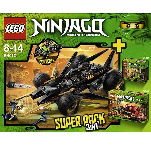 NINJAGO Bundle Pack, Super Pack 3 in 1 (Sets 9440, 9441, and 9444)