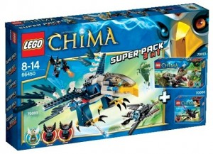 LEGENDS OF CHIMA Bundle Pack, Super Pack 3 in 1 (Sets 70000, 70001, and 70003)