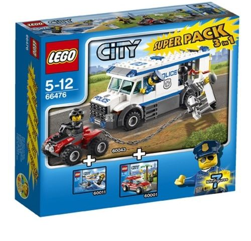 City Bundle Pack, Super Pack 3 in 1 (Sets 60001, 60011, and 60043)