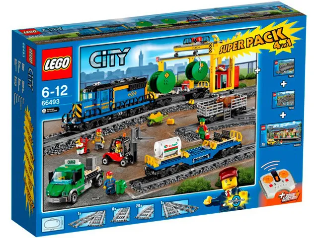City Bundle Pack, Super Pack 4 in 1 (Sets 7499, 7895, 60050, and 60052)