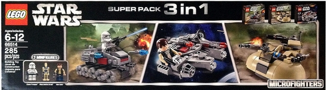 Star Wars Bundle Pack, Super Pack 3 in 1 (Sets 75028, 75029, and 75030)