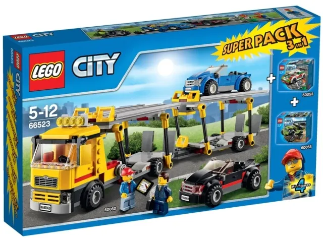 City Bundle Pack, Super Pack 3 in 1 (Sets 60053, 60055, and 60060)