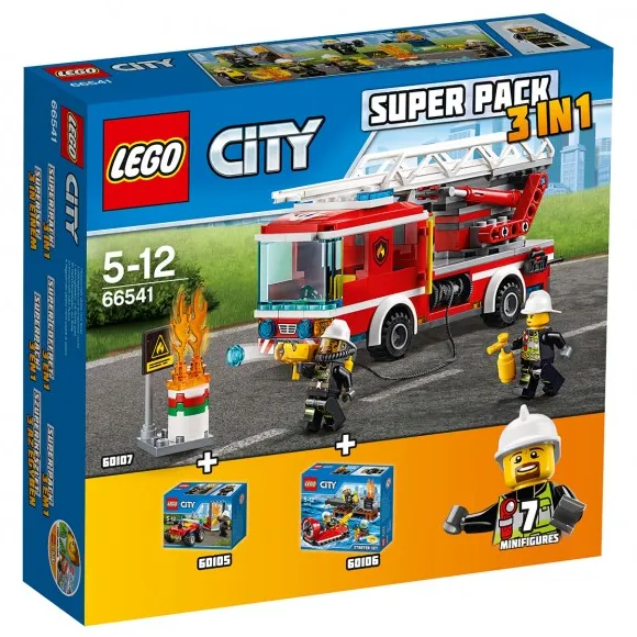 City Bundle Pack, Super Pack 3 in 1 (Sets 60105, 60106, and 60107)