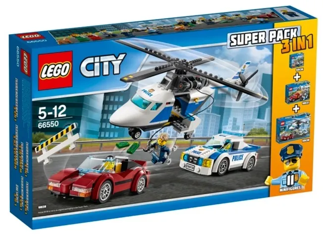 City Bundle Pack, Super Pack 3 in 1 (Sets 60136, 60137, and 60138)