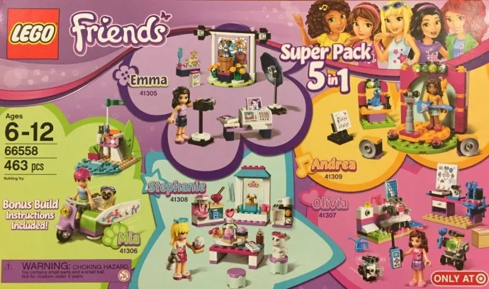 Friends Bundle Pack, Super Pack 5 in 1 (Sets 41305, 41306, 41307, 41308, and 41309)