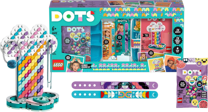 Dots Bundle Pack (Sets 41900, 41902, 41905, and 41908 with Extra Sorting Tray) - Ultimate Designer Kit