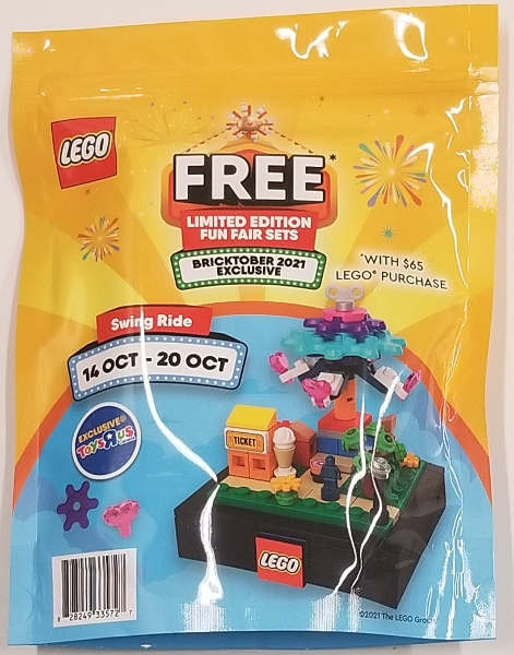 Bricktober Fairground Set 3/4 - Swing Ride (2021 Toys "R" Us Exclusive) {Canadian Release}