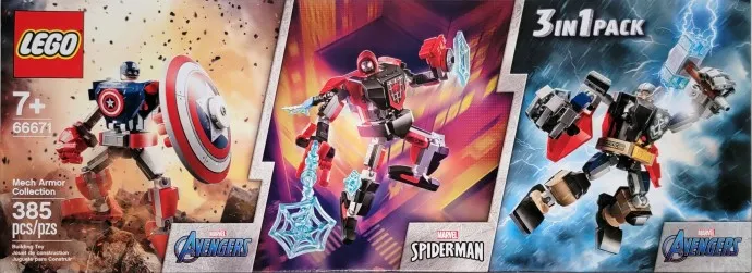 Super Heroes Bundle Pack, Avengers and Spider-Man, 3 in 1 Pack (Sets 76168, 76169, and 76171) - Mech Armor Collection