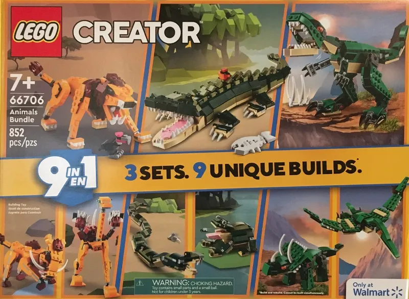 Creator Bundle Pack, 3 in 1 (Sets 31058, 31112, and 31121) - Animals Bundle