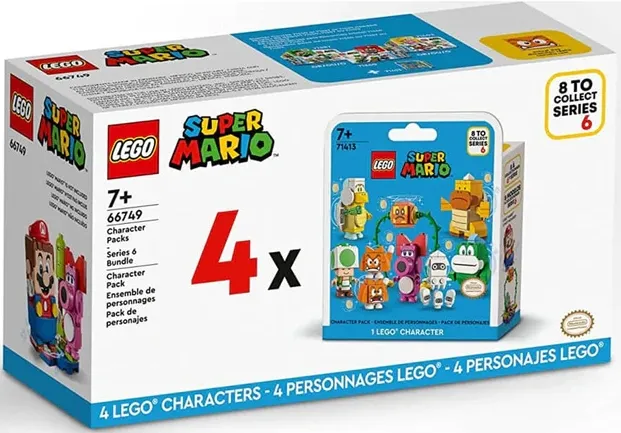 Character, Super Mario, Series 6 (Box of 4) - Bundle Pack