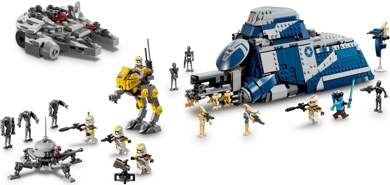 Star Wars Bundle Pack, 2 in 1 with Bonus Set (Sets 30708, 75431, and 75435) - Epic Battle Set