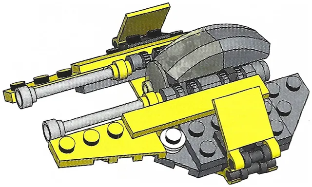 Jedi Starfighter - Mini - Korean Duracell promo package with 8 AA batteries