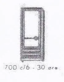 Individual 1 x 2 x 4 Door (with glass)