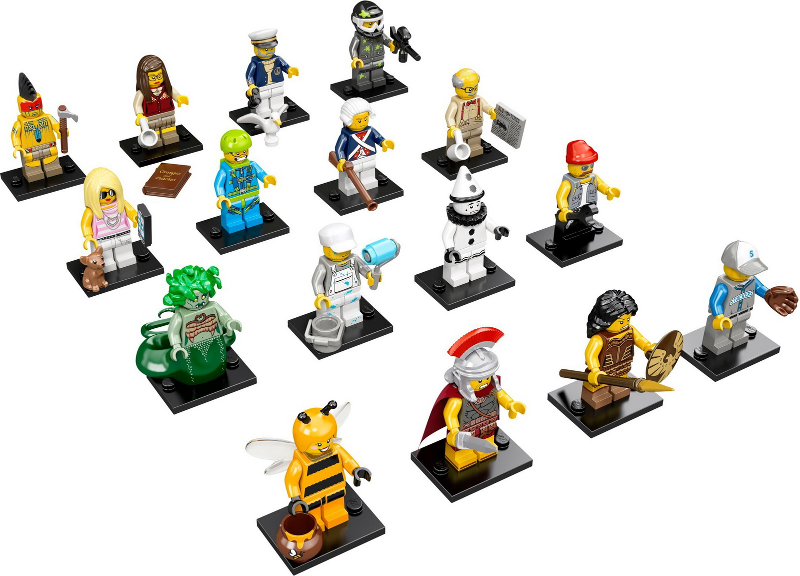 Minifigure, Series 10 (Complete Series of 16 Complete Minifigure Sets)