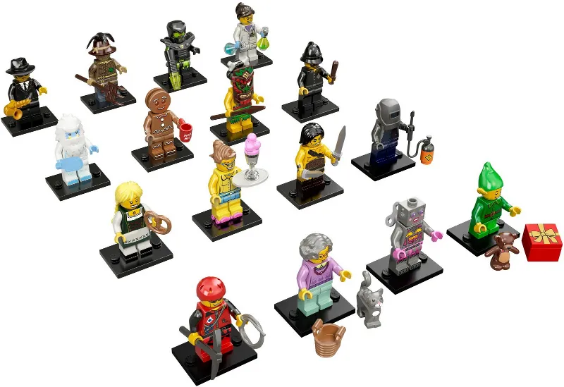 Minifigure, Series 11 (Complete Series of 16 Complete Minifigure Sets)