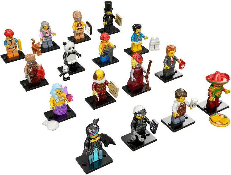 Minifigure, The LEGO Movie (Complete Series of 16 Complete Minifigure Sets)