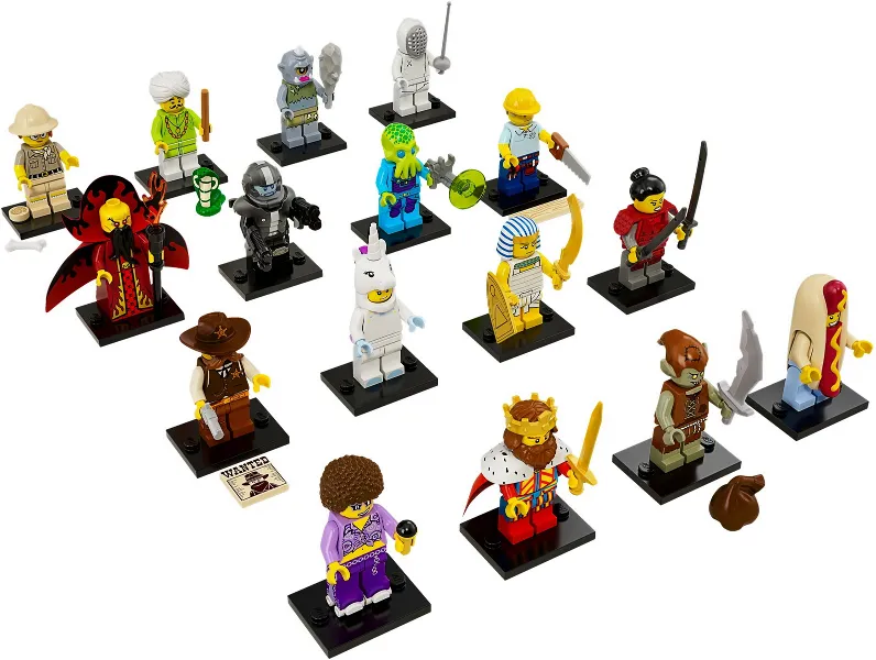 Minifigure, Series 13 (Complete Series of 16 Complete Minifigure Sets)