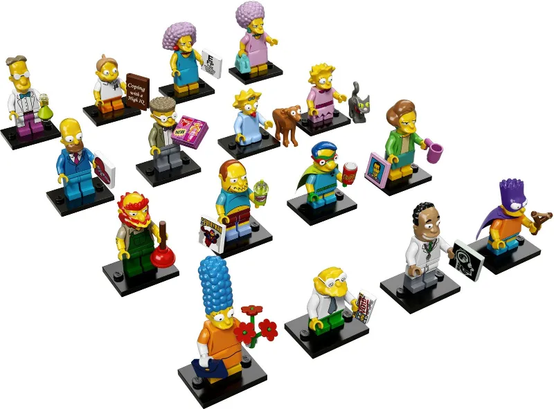 Minifigure, The Simpsons, Series 2 (Complete Series of 16 Complete Minifigure Sets)
