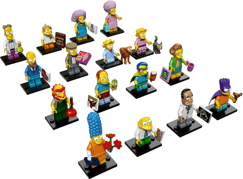Minifigure, The Simpsons, Series 2 (Complete Series of 16 Complete Minifigure Sets)