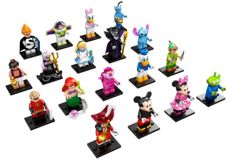 Minifigure, Disney, Series 1 (Complete Series of 18 Complete Minifigure Sets)
