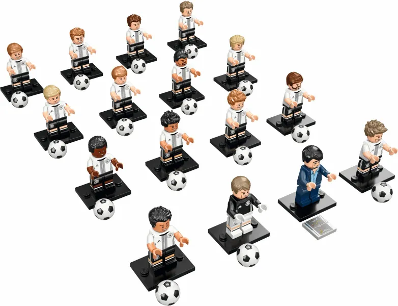Minifigure, Deutscher Fussball-Bund / DFB (Complete Series of 16 Complete Minifigure Sets)