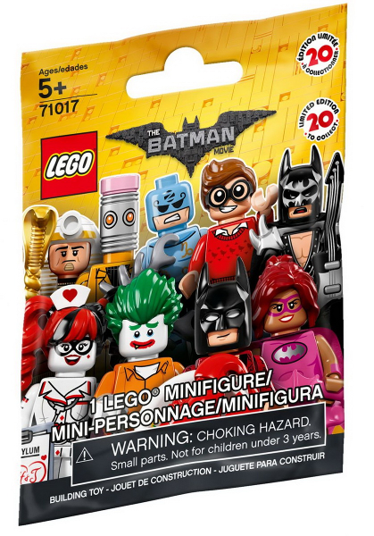 Minifigure, The LEGO Batman Movie, Series 1 (Complete Random Set of 1 Minifigure)