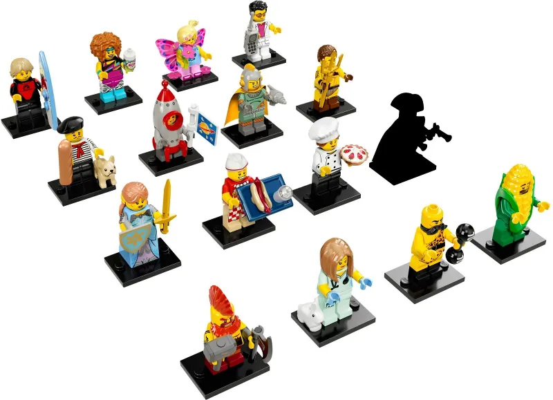 Minifigure, Series 17 (Complete Series of 16 Complete Minifigure Sets)