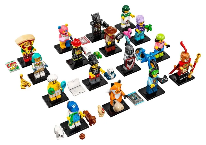 Minifigure, Series 19 (Complete Series of 16 Complete Minifigure Sets)