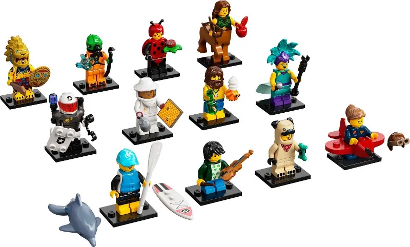 Minifigure, Series 21 (Complete Series of 12 Complete Minifigure Sets)