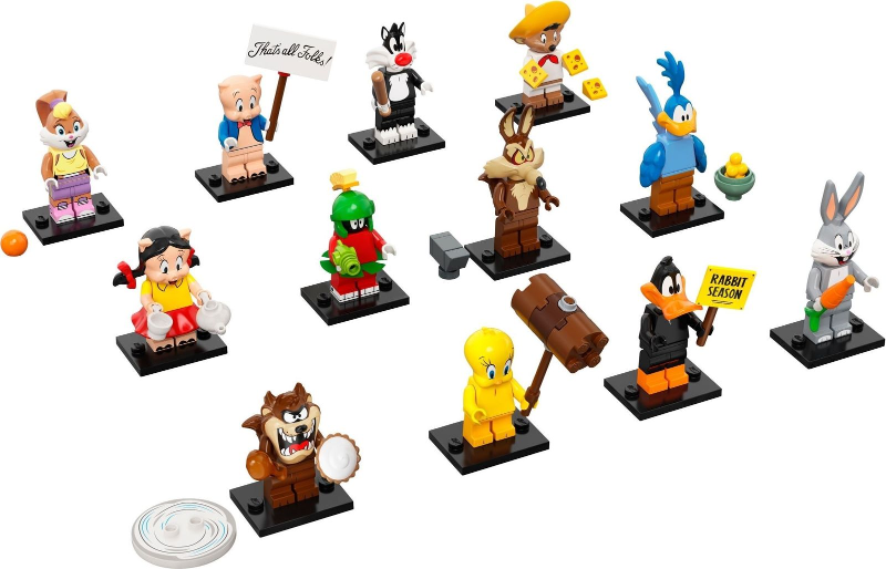 Minifigure, Looney Tunes (Complete Series of 12 Complete Minifigure Sets)