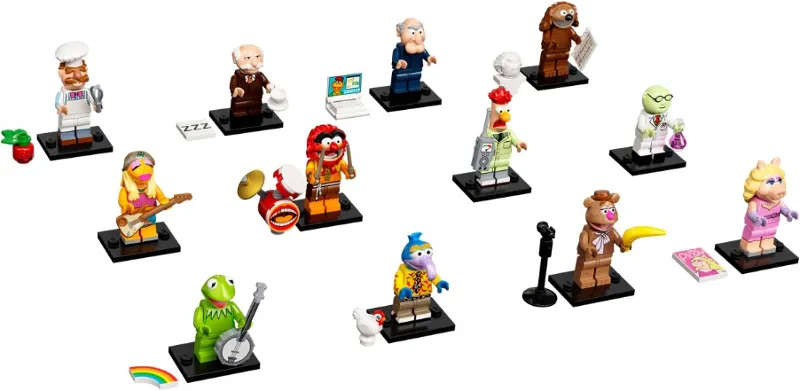 Minifigure, The Muppets (Complete Series of 12 Complete Minifigure Sets)