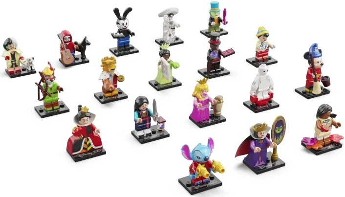 Minifigure, Disney 100 (Complete Series of 18 Complete Minifigure Sets)