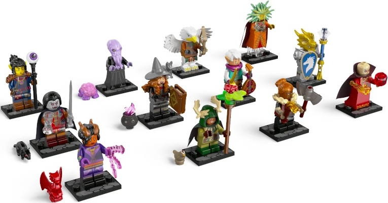 Minifigure, Dungeons & Dragons (Complete Series of 12 Complete Minifigure Sets)