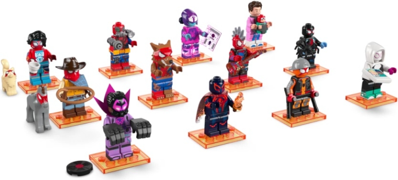 Minifigure, Spider-Man Across the Spider-Verse (Complete Series of 12 Complete Minifigure Sets)