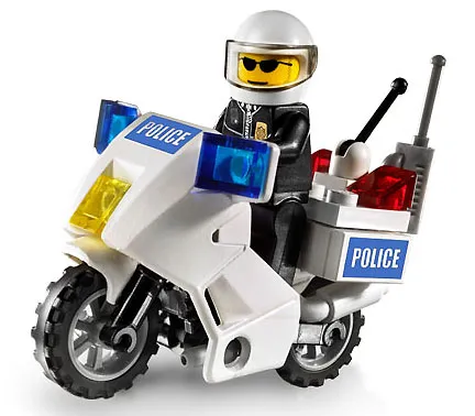 Police Motorcycle - Blue Sticker Version