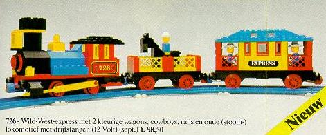 12V Western Train with 2 Wagons and Cowboys