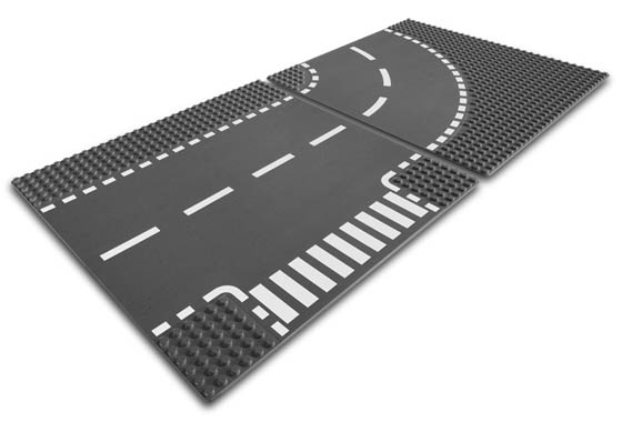 T-Junction & Curved Road Plates