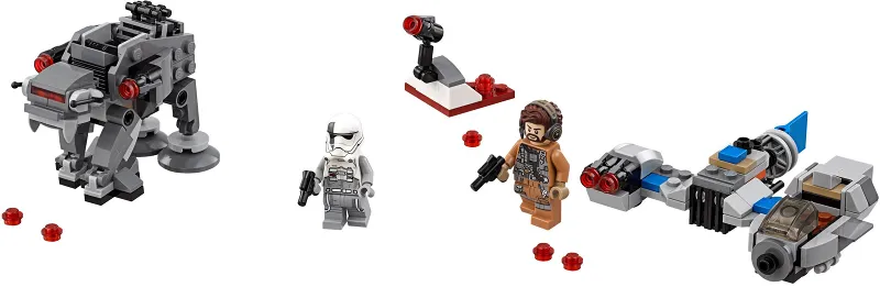 Ski Speeder vs. First Order Walker Microfighters