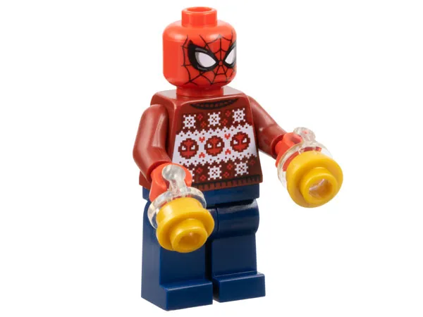 Advent Calendar 2023, Super Heroes, Avengers (Day  3) - Spider-Man in Holiday Sweater with Web Shooters