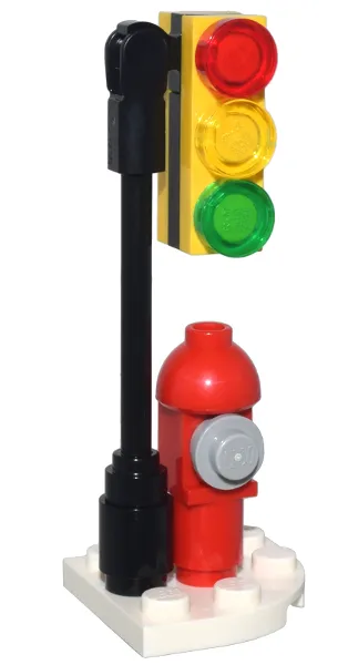 Advent Calendar 2024, Super Heroes, Spider-Man (Day  7) - Traffic Light and Fire Hydrant
