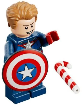 Advent Calendar 2026, Marvel Super Heroes (Day  3) - Captain America with Shield and Candy Cane