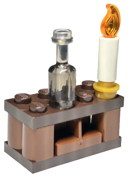 Advent Calendar 2023, Harry Potter (Day 14) - Table with Candle and Bottle (Hog's Head Inn)