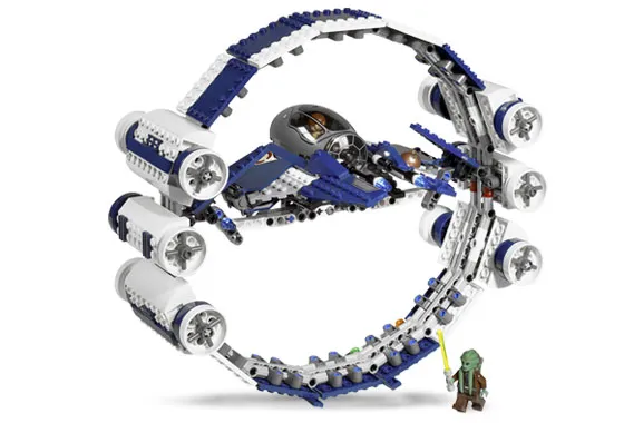 Jedi Starfighter with Hyperdrive Booster Ring