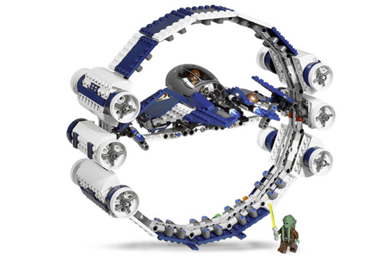 Jedi Starfighter with Hyperdrive Booster Ring