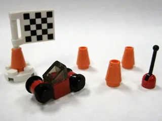 Advent Calendar 2009, City (Day 20) - RC Car, Cones and Flag