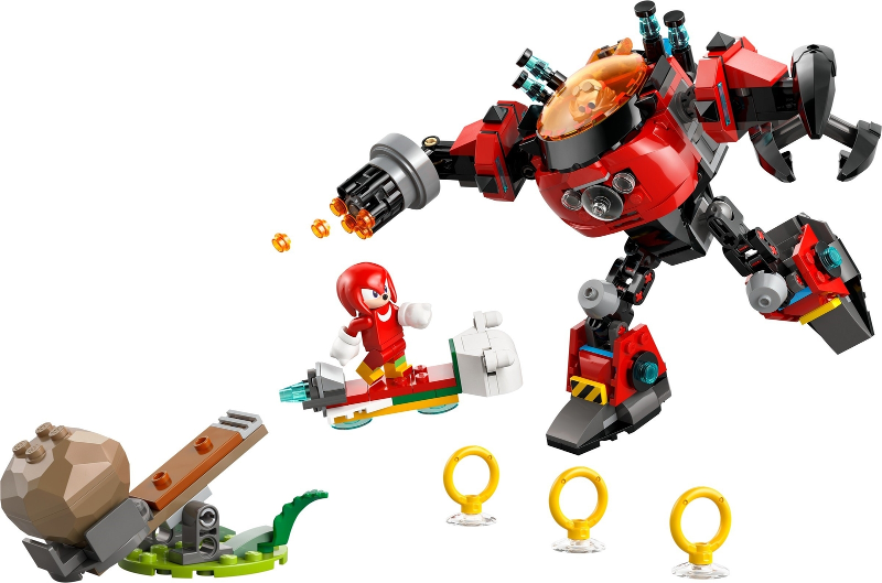 Knuckles vs. Dr. Eggman Egg Crusher Mech