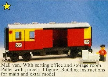 Postal Container Wagon Covered