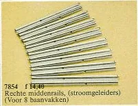 8 Straight Electric Rails Gray 12v