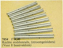 8 Straight Electric Rails Gray 12v